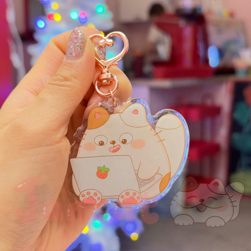 Acrylic Keychain - Working Hard