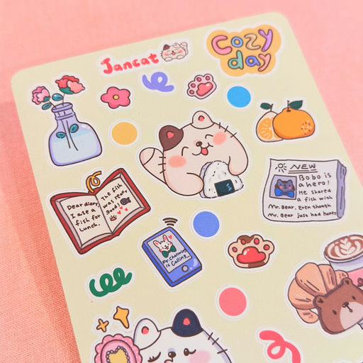 Sticker Sheet - Cozy Day