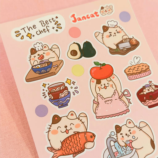 Sticker Sheet - The Best Chef