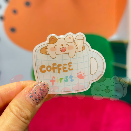 Phone Grip - Coffee First